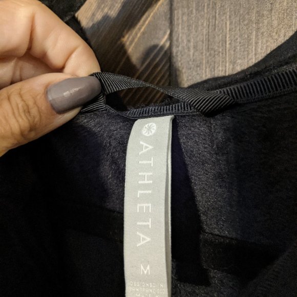Athleta long black sweatshirt/jacket M - Picture 10 of 13